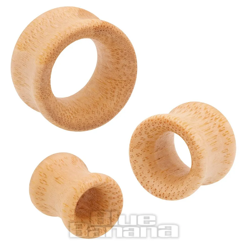 Blue Banana Light Beech Wood Flesh Tunnel 8-25mm (Brown)
