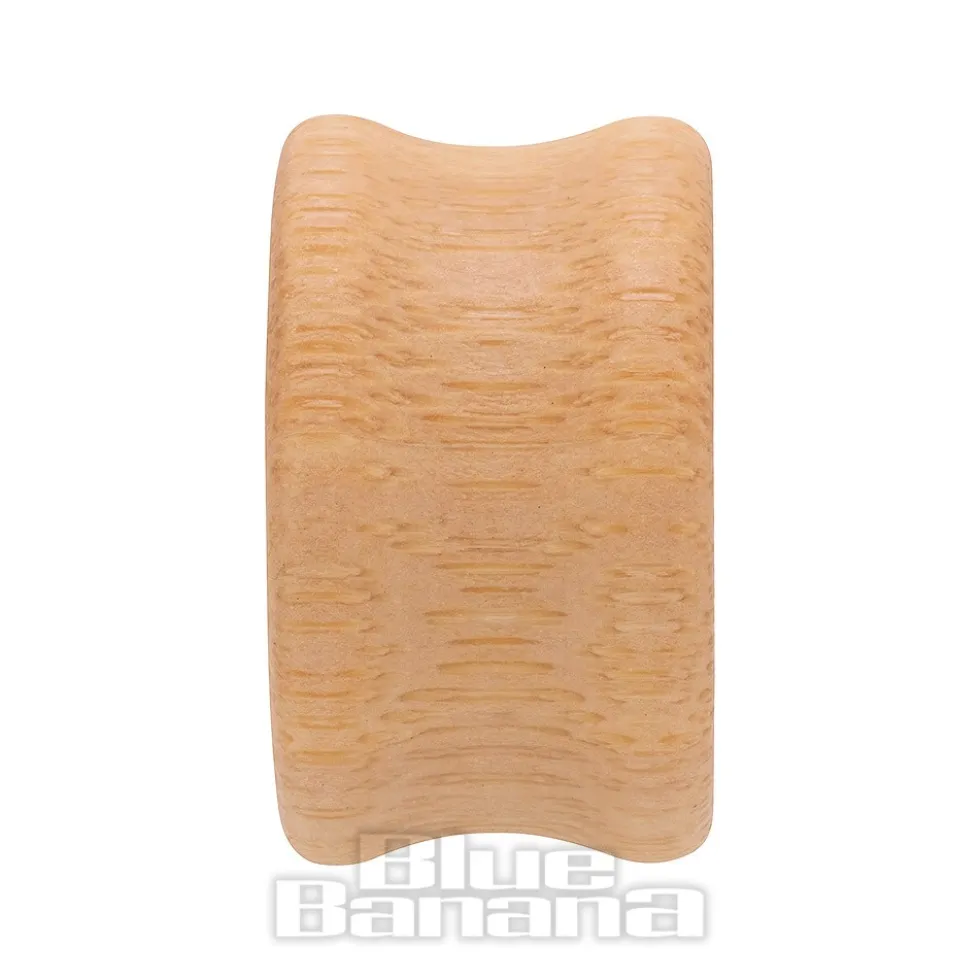 Blue Banana Light Beech Wood Flesh Tunnel 8-25mm (Brown)