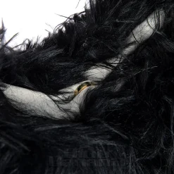 Blue Banana Long Fur Bag (Black)