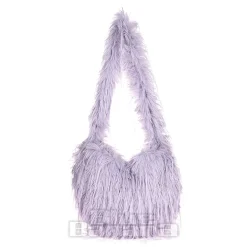 Blue Banana Long Fur Bag (Lilac)