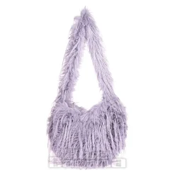Blue Banana Long Fur Bag (Lilac)