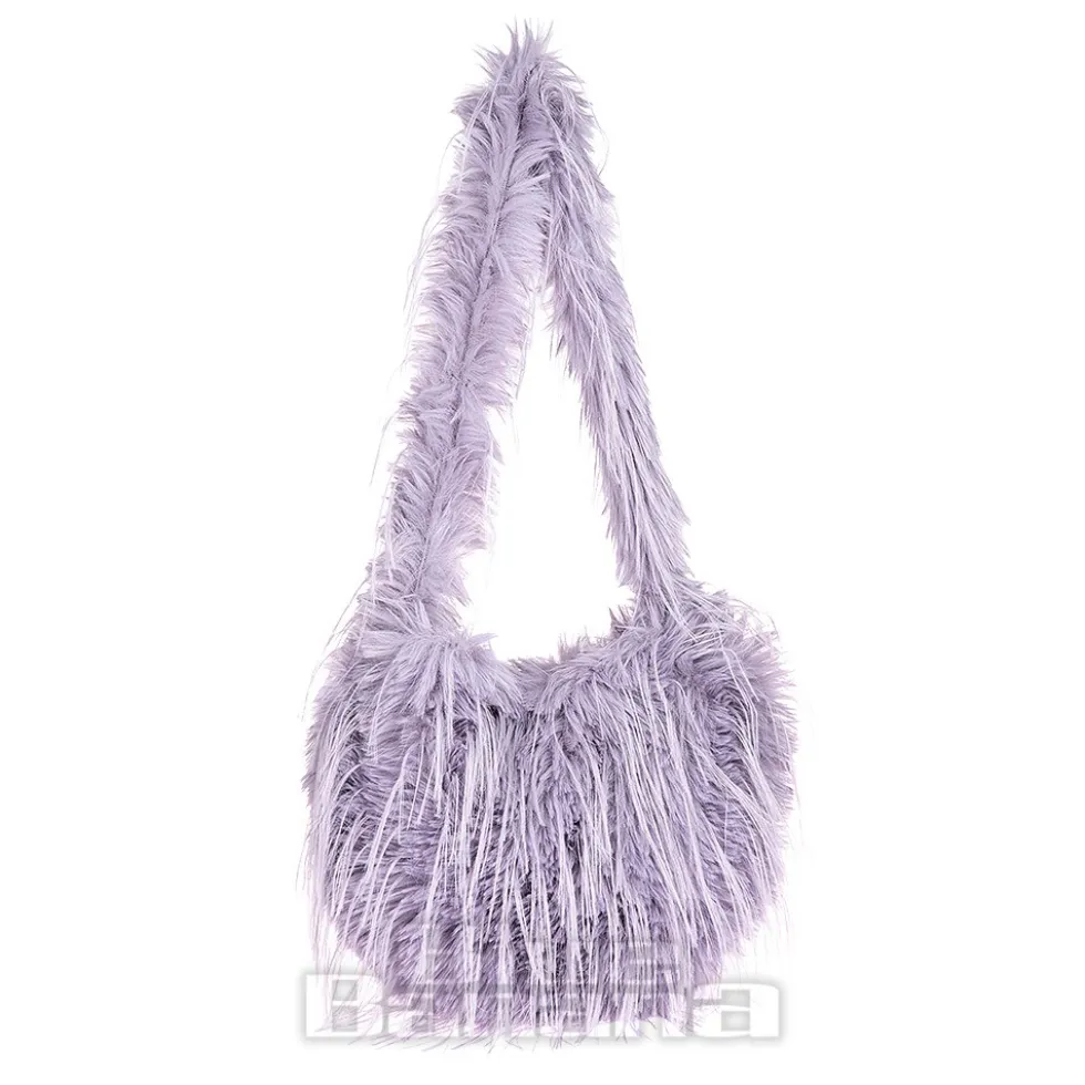Blue Banana Long Fur Bag (Lilac)