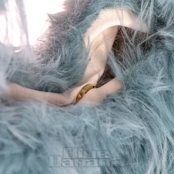 Blue Banana Long Fur Bag (Turquoise)