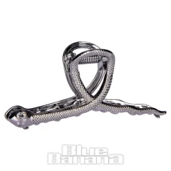 Blue Banana Mini Snake Hair Clip (Black)