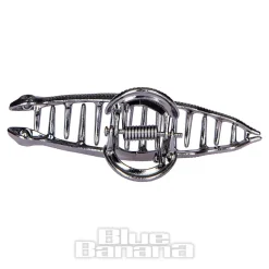 Blue Banana Mini Snake Hair Clip (Black)