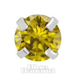 Blue Banana 1.2mm Amber Jewel Tragus Bar (4mm)