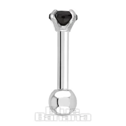 Blue Banana 1.2mm Black Jewel Tragus Bar (3mm)