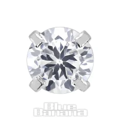 Blue Banana 1.2mm Crystal Jewel Tragus Bar (3mm)