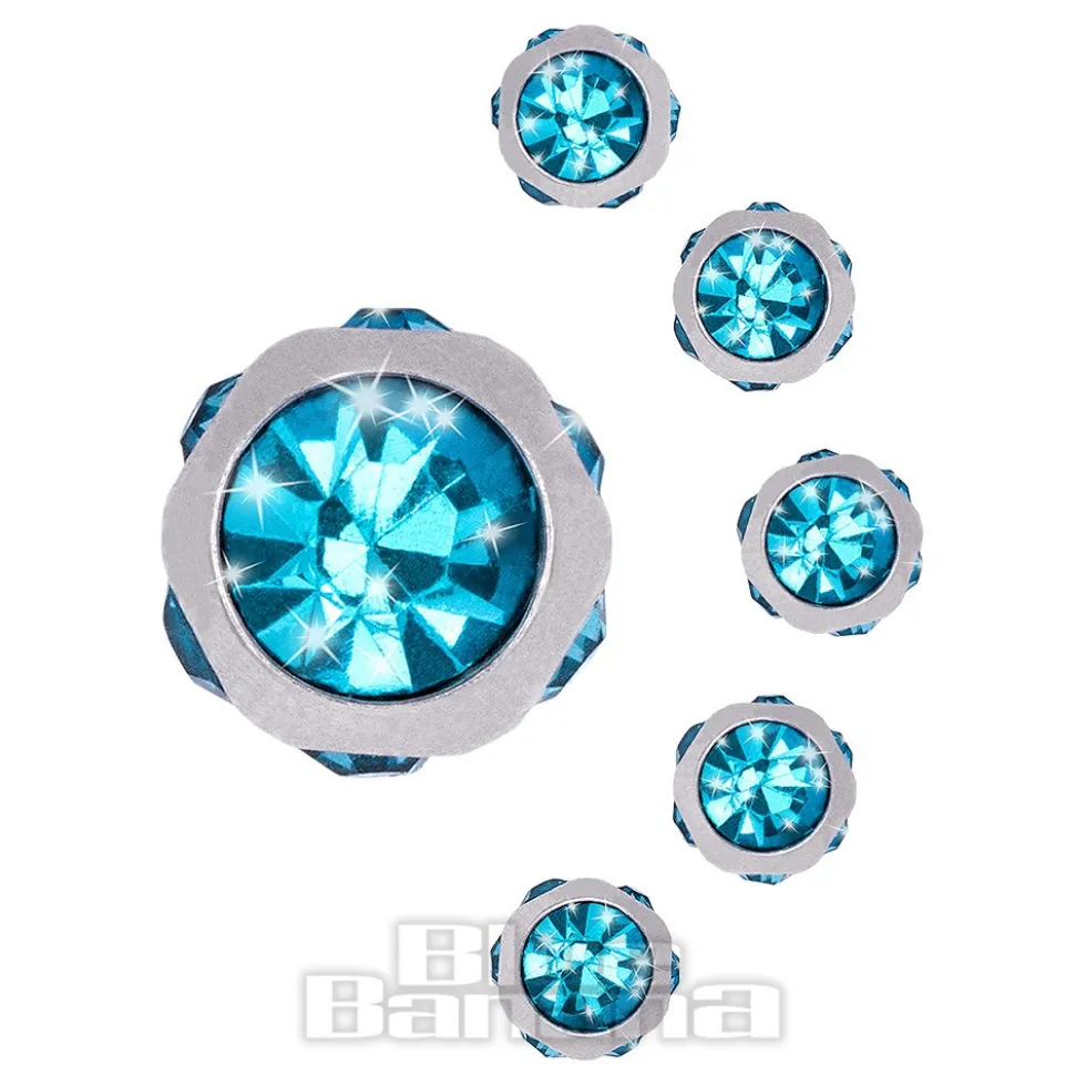 Blue Banana 6mm Multi Jewelled Ball (Aqua)