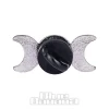 Blue Banana Moon Phases Pin Badge (Black)