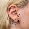 Blue Banana Multi Ring Ear Cuff (Silver)