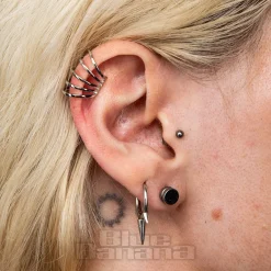 Blue Banana Multi Ring Ear Cuff (Silver)