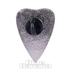 Blue Banana Ouija Planchette Pin Badge (Black)