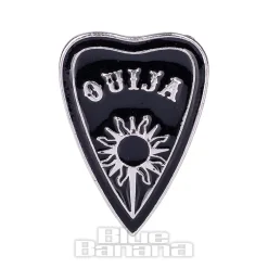 Blue Banana Ouija Planchette Pin Badge (Black)