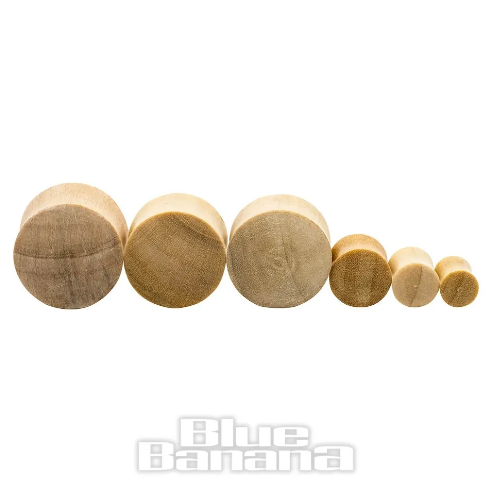 Blue Banana Pale Wood Plug 16-25 mm (Brown)