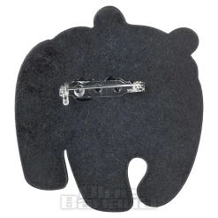 Blue Banana Panda Brooch (Black/White)
