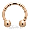 Blue Banana Plasma Gold Circular Barbell (Gold)