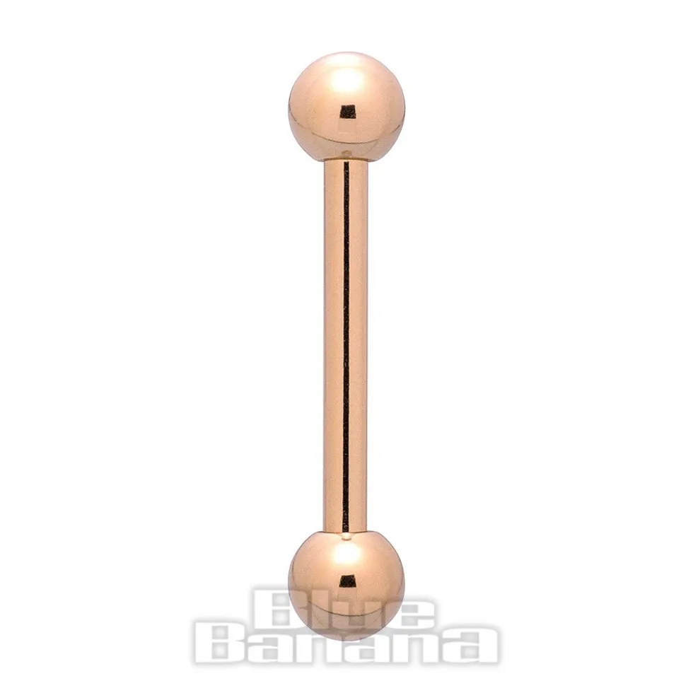 Blue Banana Plasma Gold 1.2mm Barbell (Gold)