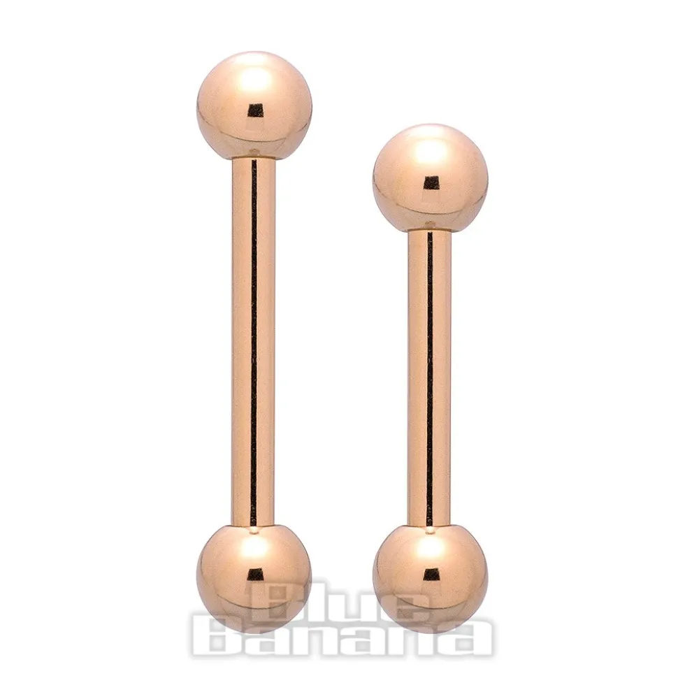 Blue Banana Plasma Gold 1.2mm Barbell (Gold)