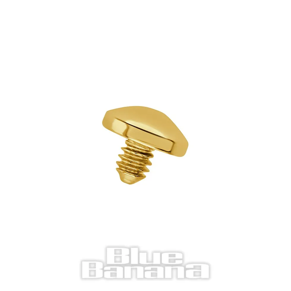 Blue Banana Plasma 3mm Microdermal Top (Gold)