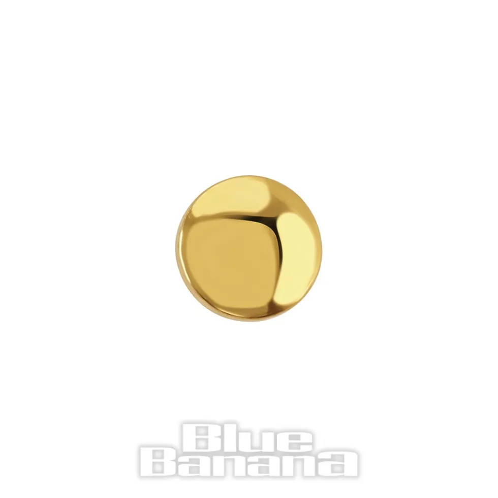 Blue Banana Plasma 3mm Microdermal Top (Gold)