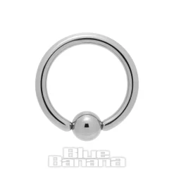 Blue Banana Polished Titanium BCR (Silver)