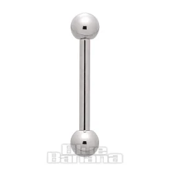 Blue Banana Polished Titanium 1.2mm Barbell (Silver)