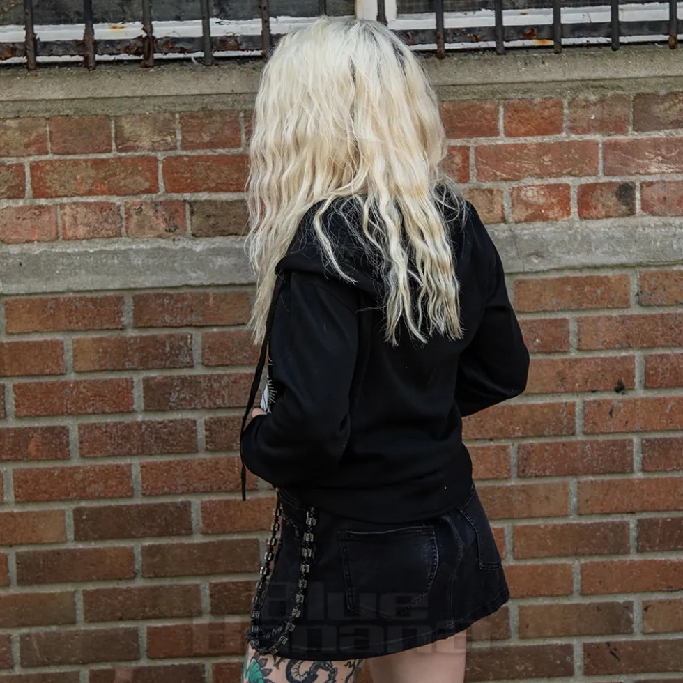Blue Banana Ram & Skulls Hoodie (Black)