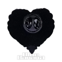 Blue Banana Ribcage Pin Badge (Black)