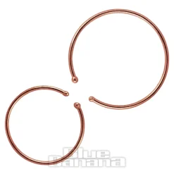 Blue Banana Rose Gold 0.8mm Open Ring (Rose Gold)
