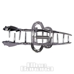 Blue Banana Rose & Thorn Hair Clip (Black)