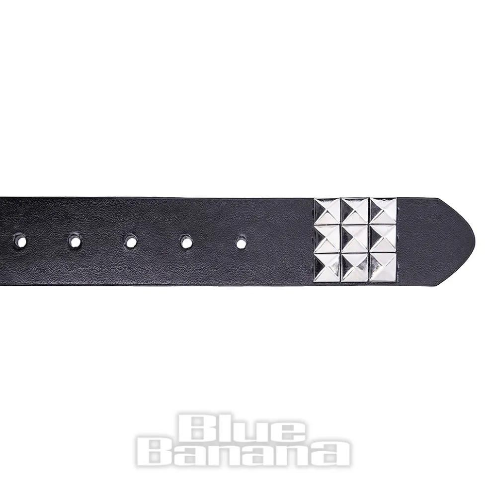 Blue Banana 3 Row Studs Belt (Black)