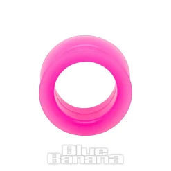 Blue Banana Silicone Eyelet Flesh Tunnel 6-28mm (Pink)