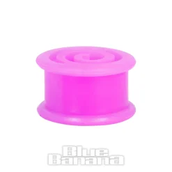Blue Banana Silicone Spiral Flesh Tunnel 6-16mm (Purple)