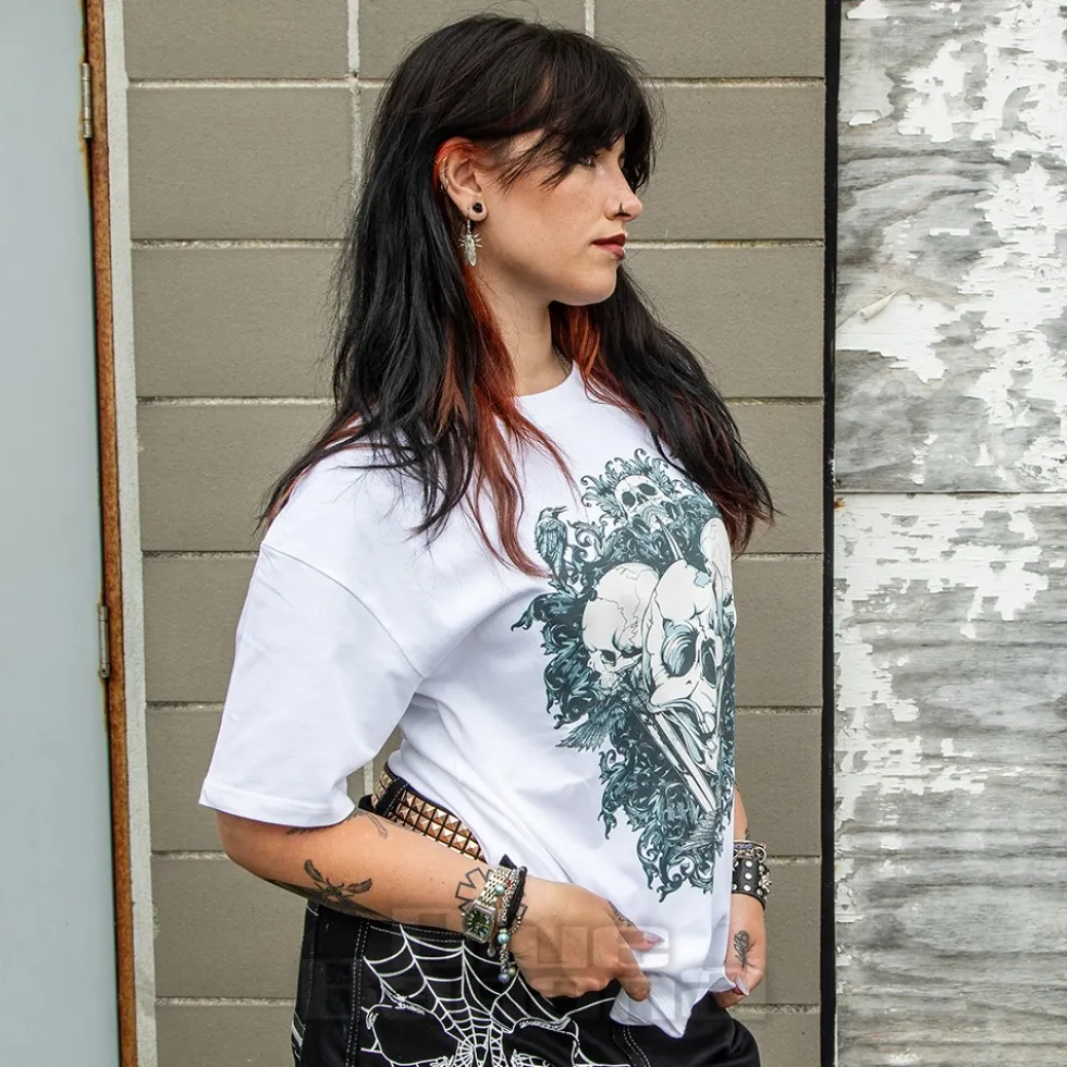 Blue Banana Skeleton T-Shirt (White)