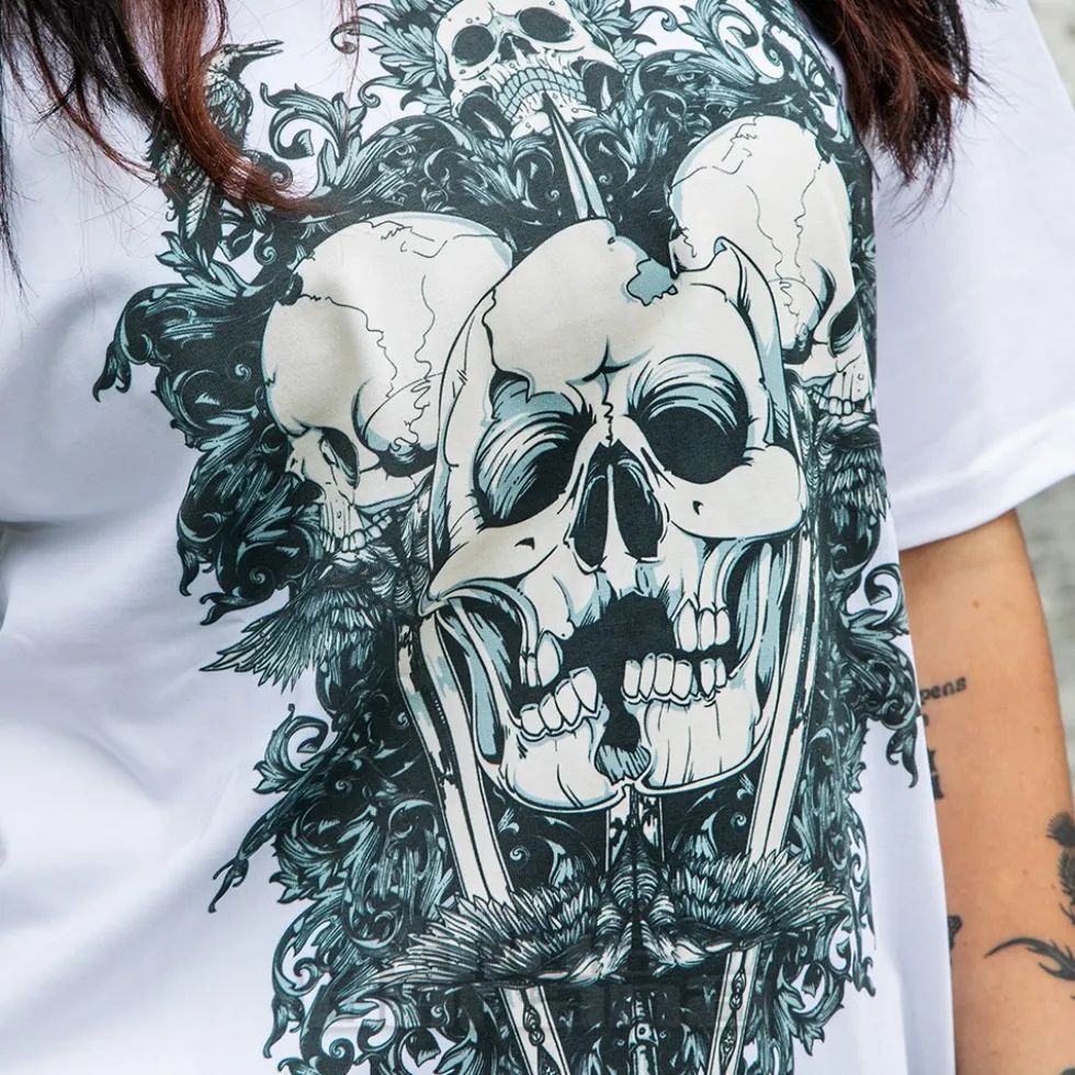 Blue Banana Skeleton T-Shirt (White)