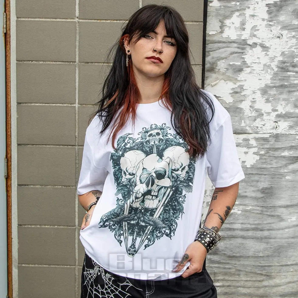 Blue Banana Skeleton T-Shirt (White)