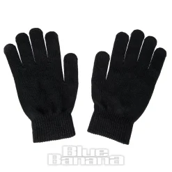Blue Banana Skelly Hands Gloves (Black/White)