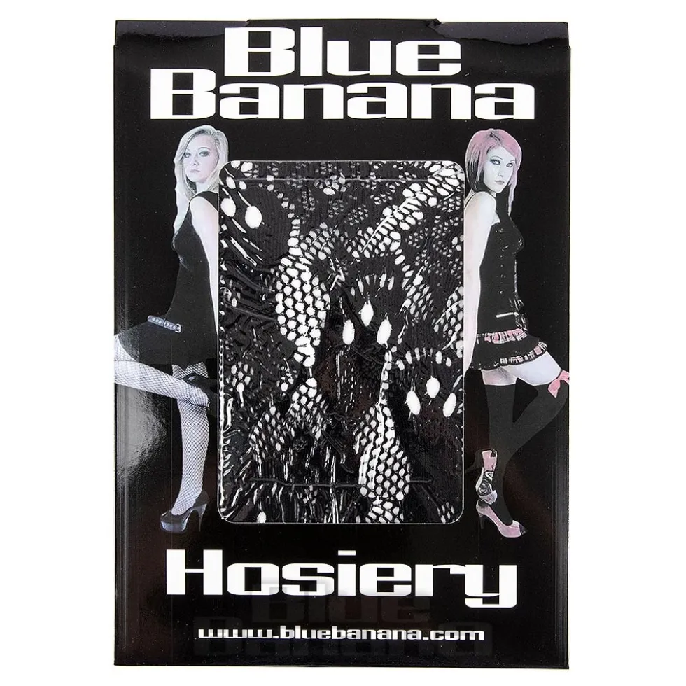 Blue Banana Skull & Roses Tights (Black)