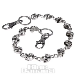 Blue Banana Skulls Chain (Silver)