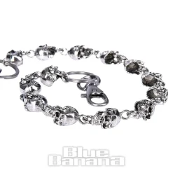 Blue Banana Skulls Chain (Silver)