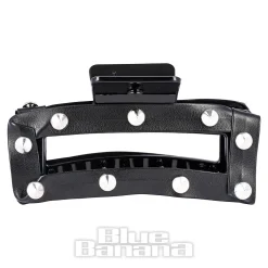 Blue Banana Small Cone Studded Hair Clip (Black)