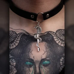 Blue Banana Snake Sword Choker (Black)