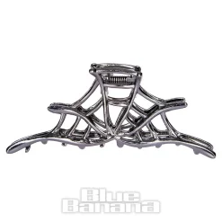 Blue Banana Spider Web Hair Clip (Black)