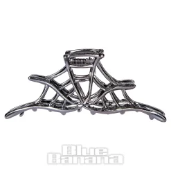 Blue Banana Spider Web Hair Clip (Black)