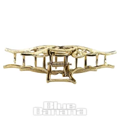 Blue Banana Spider Web Hair Clip (Antique Gold)