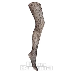 Blue Banana Spiderweb Tights (Black)