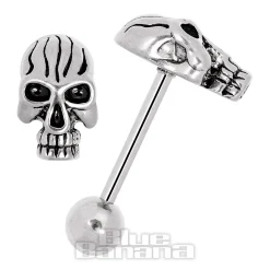 Blue Banana Steel Tongue Bar (Big Skull)