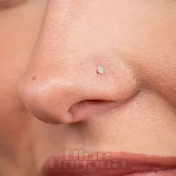 Blue Banana Sterling Silver 2.5mm Crystal Star Nose Studs (6 Pack)
