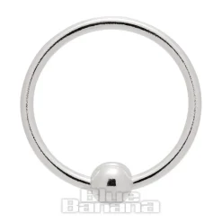 Blue Banana Sterling Silver 0.6 x 8mm BCR (Silver)